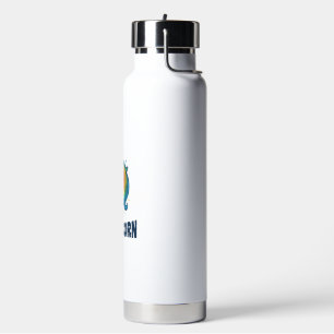 Supercorn Unicorn Vintage Engraving T-Shirt Design Water Bottle