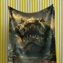 Supercroc: Nightmare Tapestry – Fierce Wall Art