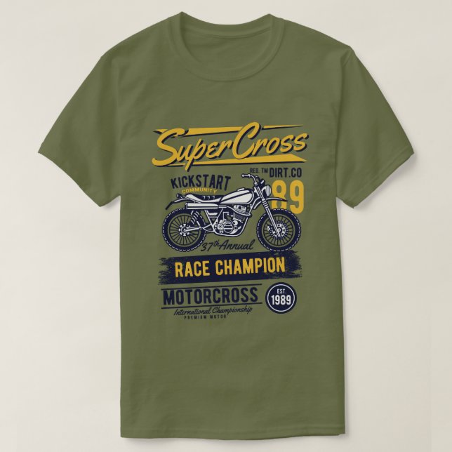 SuperCross Men's T-Shirt (Design Front)