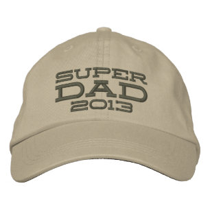 Superdad Edit Year SUPER DAD Embroidered Hat
