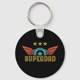 Superdad Superhero Dad Father's Day Daddy Key Ring