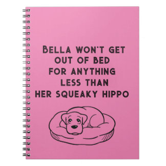 Superdog slogan personalised notebook