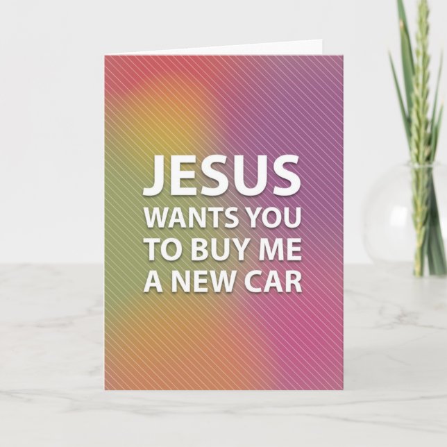 Superficial Jesus Holiday Card (Front)