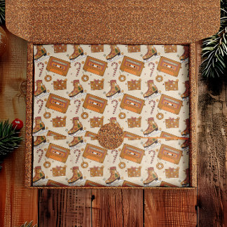 Superfloral Retro Christmas Joy Tissue Paper