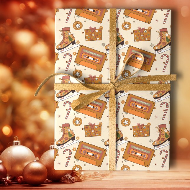 Superfloral Retro Christmas Joy Wrapping Paper (Creator Uploaded)