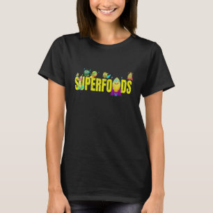 Superfoods I Healthy Food Vegan Vegetable Superher T-Shirt