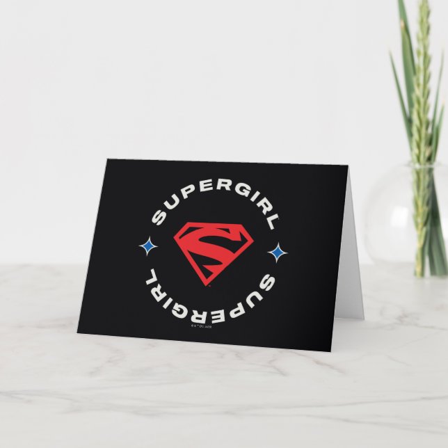 Supergirl Age of Heroes Circle S-Shield Card (Front)