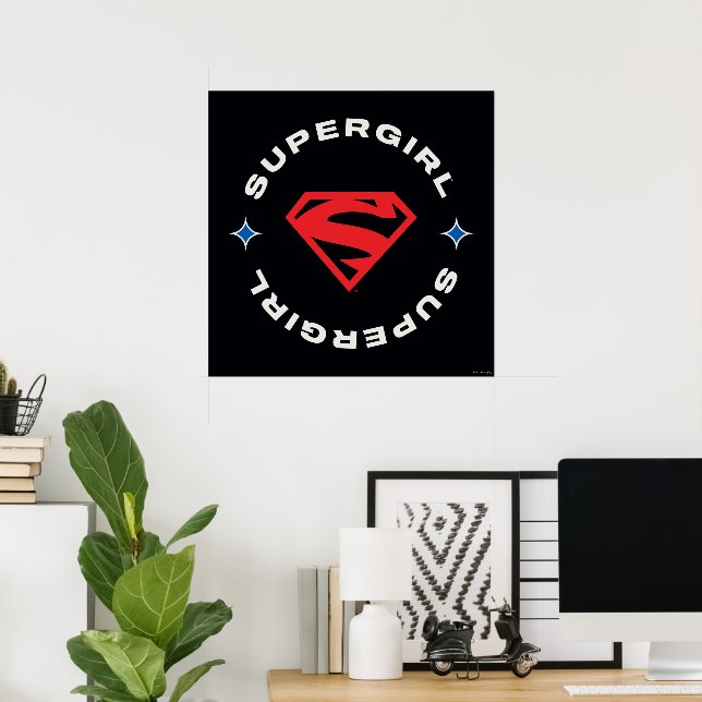 Supergirl Age of Heroes Circle S-Shield Poster (Home Office)
