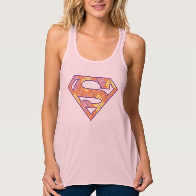 Supergirl Argyle Logo Singlet (Front)