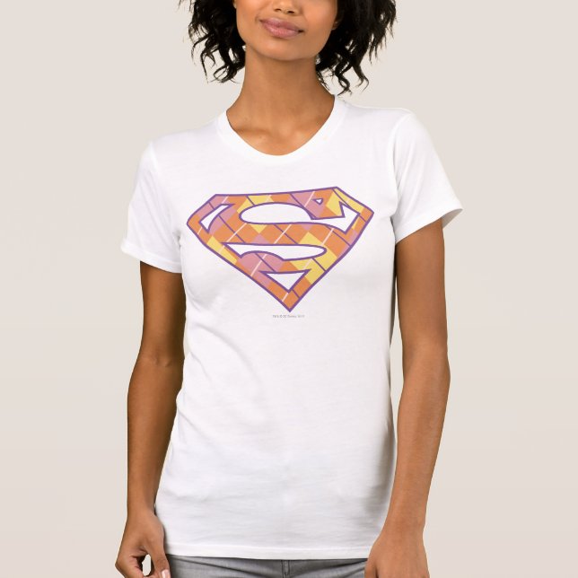 Supergirl Argyle Logo T-Shirt (Front)