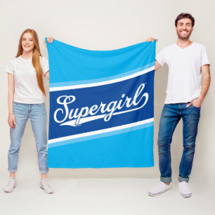 Supergirl Baseball All-Star Name Logo Fleece Blanket