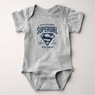Supergirl Better Than Ever Retro Graphic Baby Bodysuit