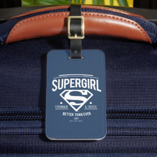 Supergirl Better Than Ever Retro Graphic Luggage Tag