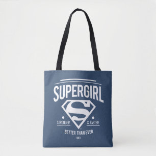 Supergirl Better Than Ever Retro Graphic Tote Bag