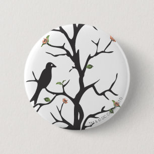 Supergirl Birds in the Tree 6 Cm Round Badge