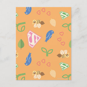 Supergirl Birds & the Bees Orange Postcard
