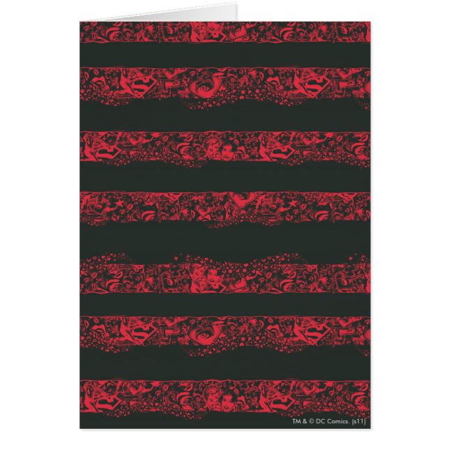 Supergirl Black and Red Line Pattern (Front)