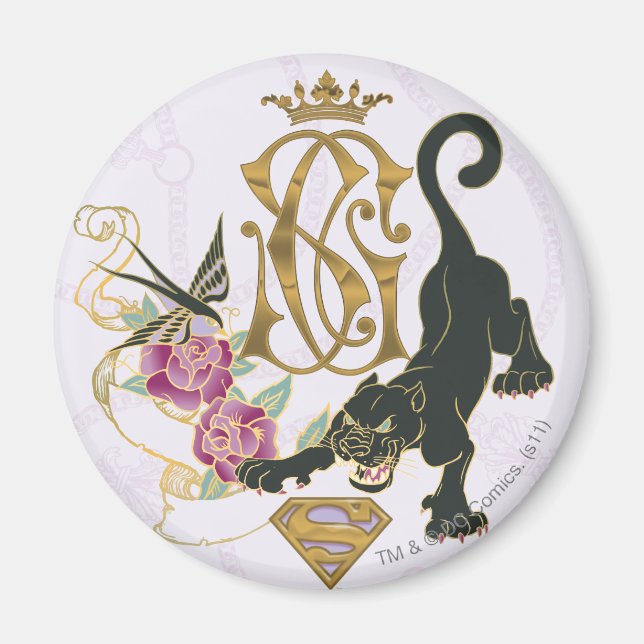 Supergirl Black Panther Magnet (Front)