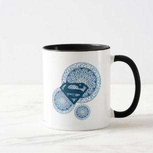 Supergirl Blue Circle Design Mug