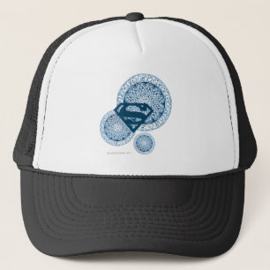 Supergirl Blue Circle Design Trucker Hat