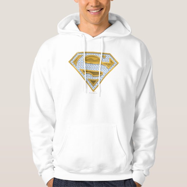 Supergirl Blue Jewels Hoodie (Front)
