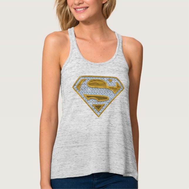 Supergirl Blue Jewels Singlet (Front)