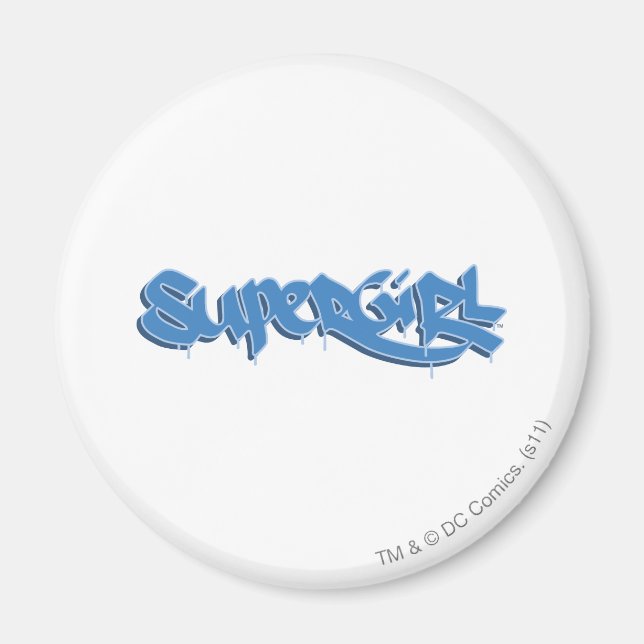 Supergirl Blue Logo Magnet (Front)