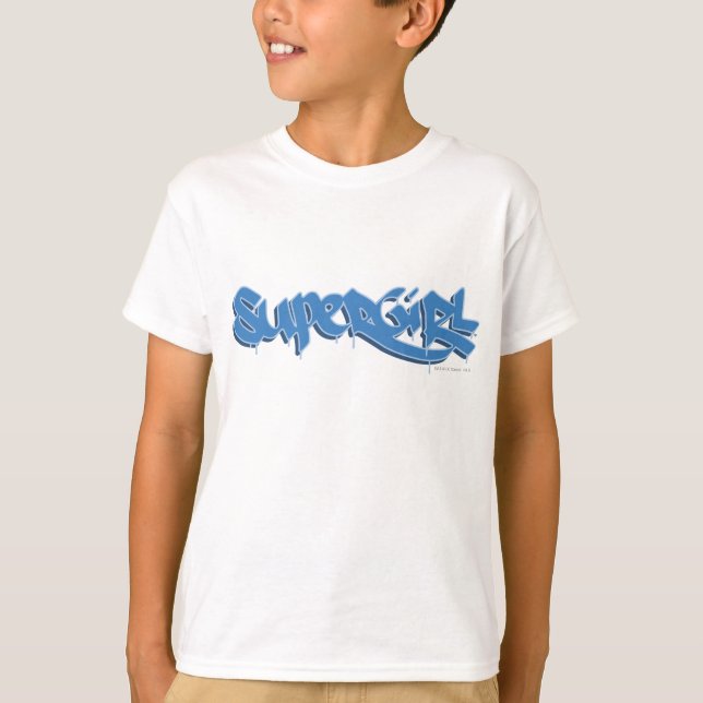 Supergirl Blue Logo T-Shirt (Front)