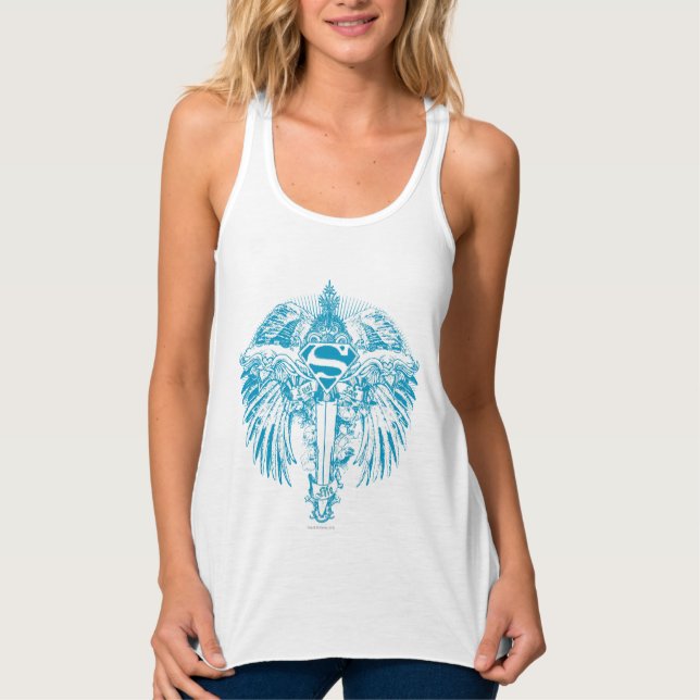 Supergirl Blue Wings Singlet (Front)