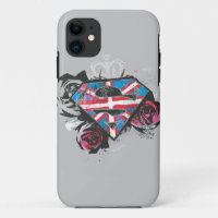 Supergirl British Flag and Roses