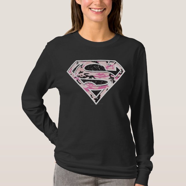 Supergirl Camouflage Logo T-Shirt (Front)