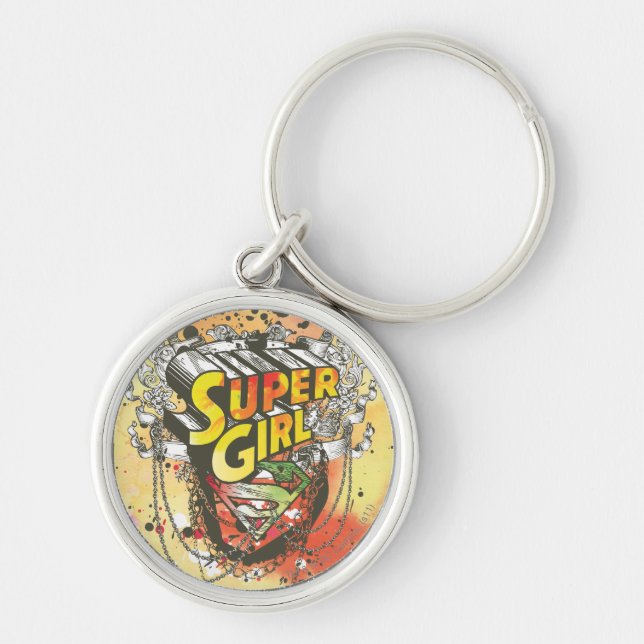 Supergirl Chains Key Ring (Front)