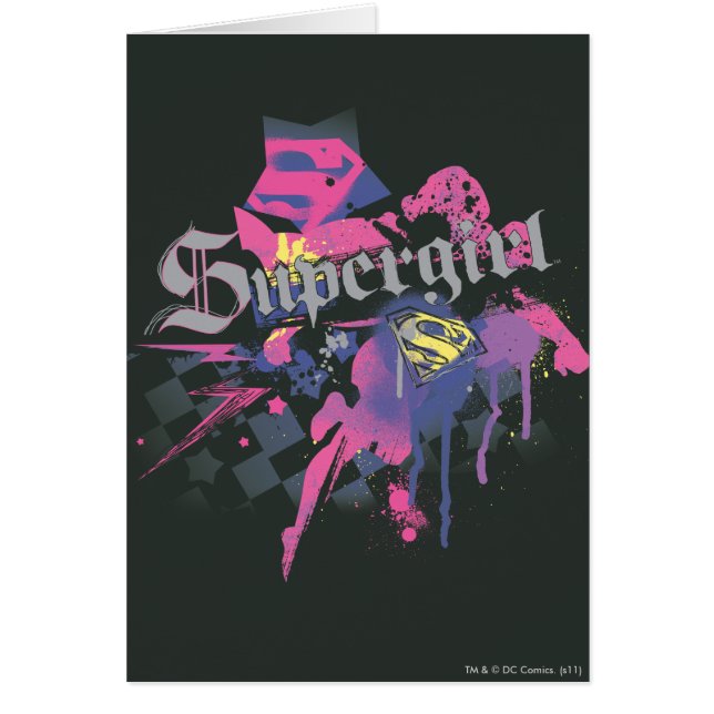 Supergirl Chequered Splatter (Front)