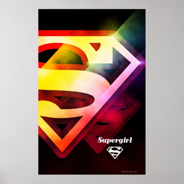 Supergirl Colorful Logo Poster (Front)