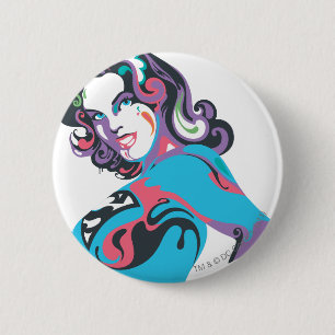 Supergirl Colour Splash Pose 1 6 Cm Round Badge