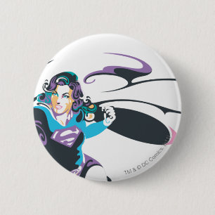 Supergirl Colour Splash Pose 4 6 Cm Round Badge