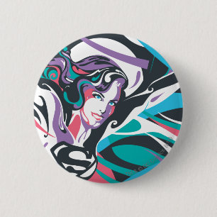 Supergirl Colour Splash Swirls 2 6 Cm Round Badge