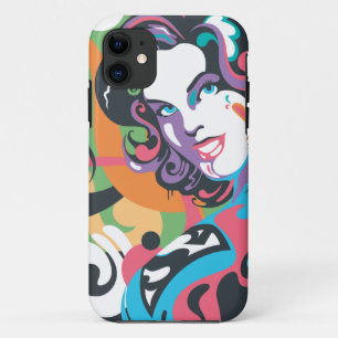 Supergirl Colour Splash Swirls 4 iPhone 11 Case