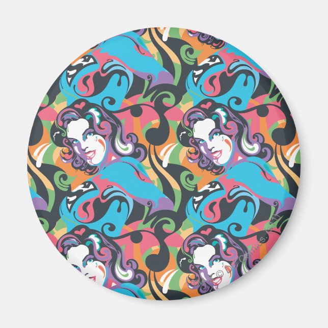 Supergirl Colour Splash Swirls Pattern 1 Magnet (Front)