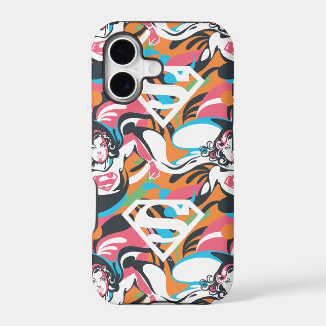 Supergirl Colour Splash Swirls Pattern 4 (Back)