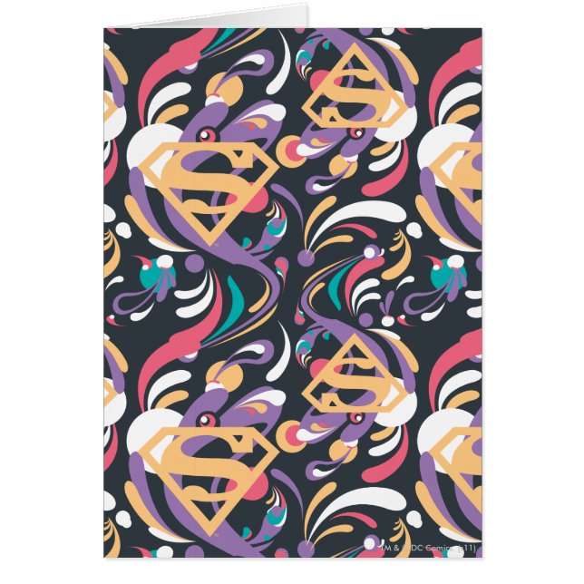 Supergirl Colour Splash Swirls Pattern 8 (Front)