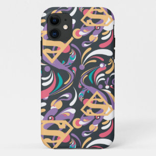Supergirl Colour Splash Swirls Pattern 8 Case-Mate iPhone Case
