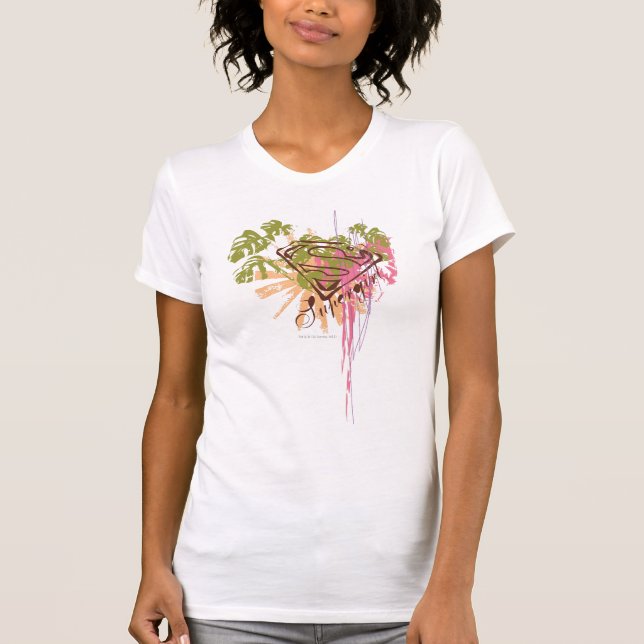 Supergirl Colour Splash T-Shirt (Front)