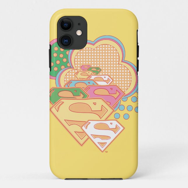 Supergirl Colourful Cloud Logo Case-Mate iPhone Case (Back)