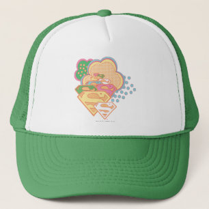 Supergirl Colourful Cloud Logo Trucker Hat