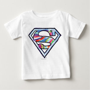Supergirl Colourful Sketch Logo Baby T-Shirt