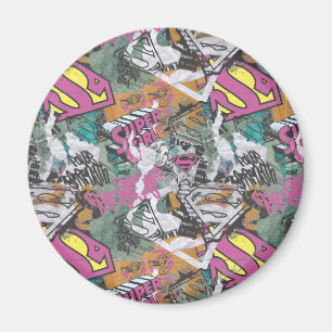 Supergirl Comic Capers Pattern 10 Magnet