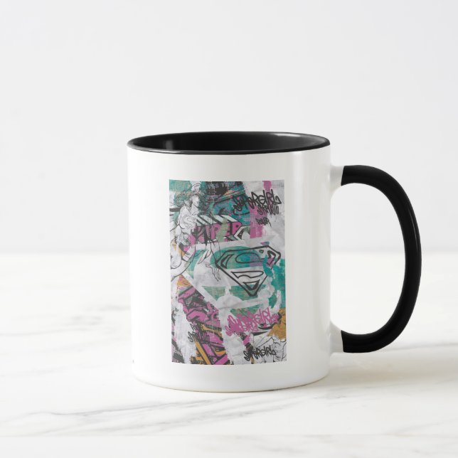 Supergirl Comic Capers Pattern 11 Mug (Right)