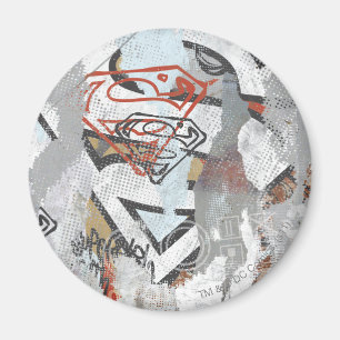 Supergirl Comic Capers Pattern 1 Magnet