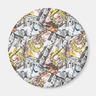 Supergirl Comic Capers Pattern 2 Magnet